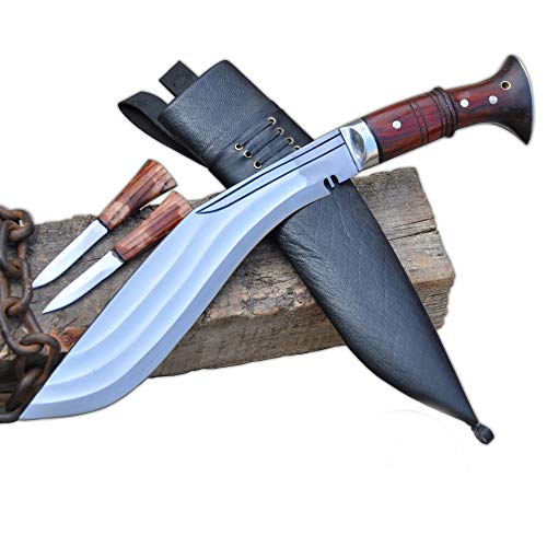 Everest collection Authentisches Gurkha Kukri Messer - 30 cm Klinge Tin Chirra (3 Fächer) das Biest Kukri-handgemachtes khukuri Messer aus Nepal-khukri House von Everest collection