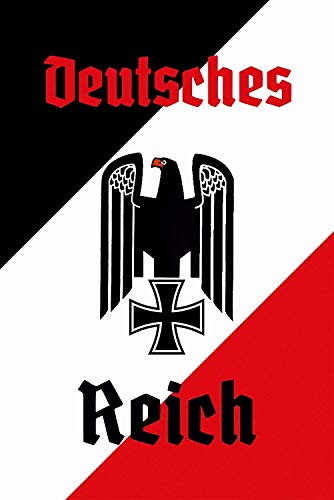 Everett Goodman Home Decor – Deutsches Reich mit Adler. 20,3 x 30,5 cm Metall-Blechschild von Everett Goodman