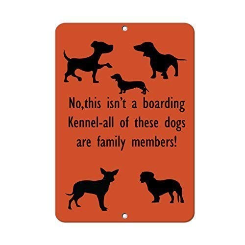 Everett Goodman Home Decor – Warnschild "No This Isn't A Boarding Kennel-All of These Dogs are Family Members.20,3 x 30,5 cm Metall-Blechschild Everett Goodman Home Decor – Warnschild "No This Isn't A Boarding Kennel-All of These Dogs are Family Members.20,3 x 30,5 cm Metall-Blechschild von Everett Goodman