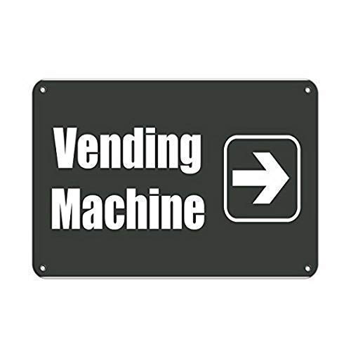 Everett Goodman Metall-Blechschild mit Aufschrift "Vending Machine Right Lunch Room and Break Room.20,3 x 30,5 cm Everett Goodman Metall-Blechschild mit Aufschrift "Vending Machine Right Lunch Room and Break Room.20,3 x 30,5 cm von Everett Goodman