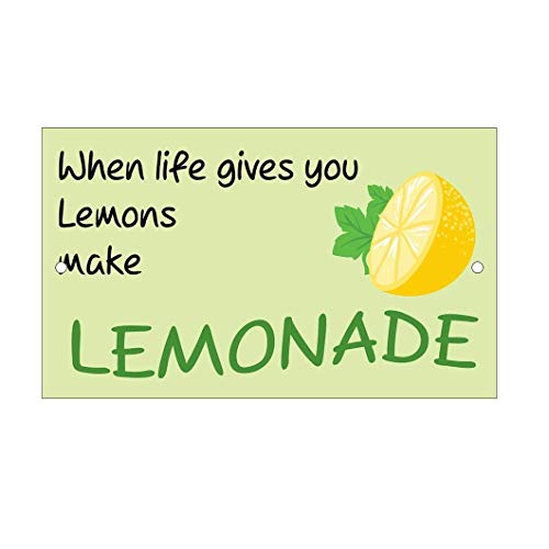 Everett Goodman Metall-Blechschild mit Aufschrift "When Life Gives Lemon Make Lemonades.20,3 x 30,5 cm von Everett Goodman