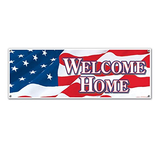 Banner : USA, Welcome home (groß) von Everflag