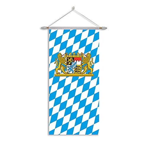 Everflag Bannerfahne : Bayern mit Wappen 52x114cm - Komplett-Set von Everflag