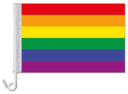 Everflag Auto-Fahne: Regenbogen - Premiumqualität von Everflag