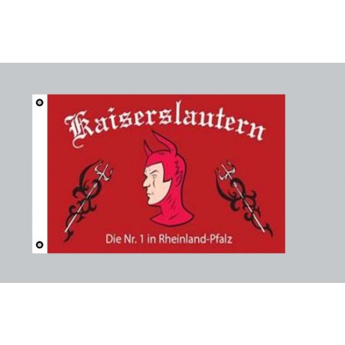 Everflag Flagge 90 x 150 : Kaiserslautern die Nr.1 in Rheinland-Pfalz von Everflag