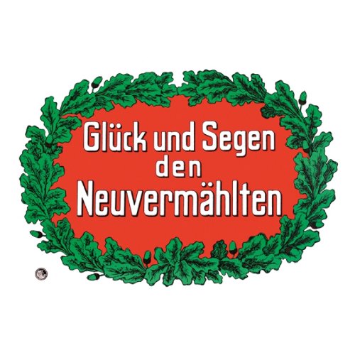 Kartonschild Glück und Segen den Neuvermählten Kartonschild Glück und Segen den Neuvermählten von Everflag