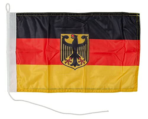 Everflag Motorrad-/Bootsflagge 25x40cm: Deutschland mit Adler von Everflag