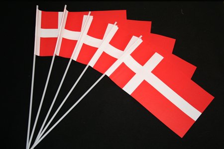 Everflag Papierfähnchen: Dänemark 50er Packung von Everflag