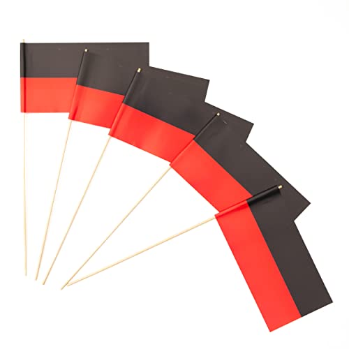 Everflag Papierfähnchen: schwarz-rot 250er Packung von Everflag