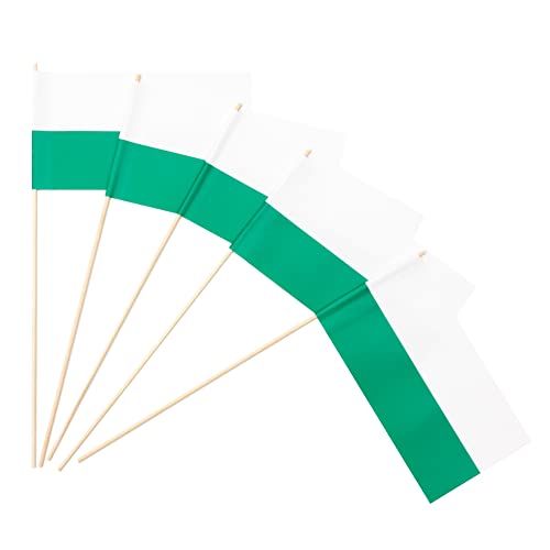 Everflag Papierfähnchen: weiß-grün 500er Packung von Everflag