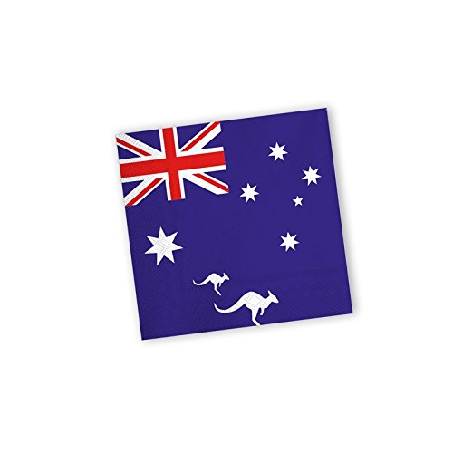 Everflag Party-Servietten Australien mit Kängurus von Everflag