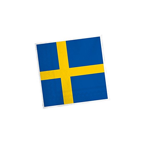Everflag Party-Servietten Schweden Flagge von Everflag