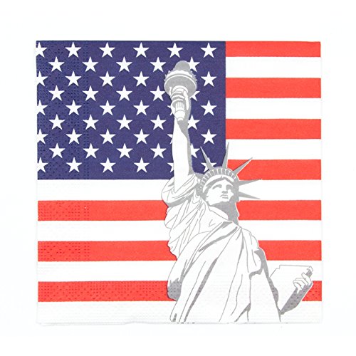 Everflag Party-Servietten USA mit Freiheitsstatue von Everflag
