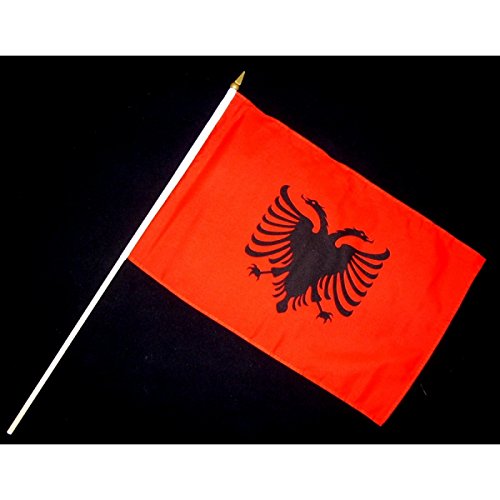 Everflag Stock-Flagge 30 x 45 : Albanien von Everflag