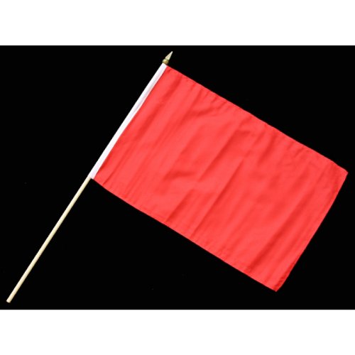 Everflag Stock-Flagge 30 x 45 : Rot von Everflag