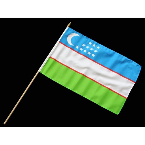 Everflag Stock-Flagge 30 x 45 : Usbekistan von Everflag