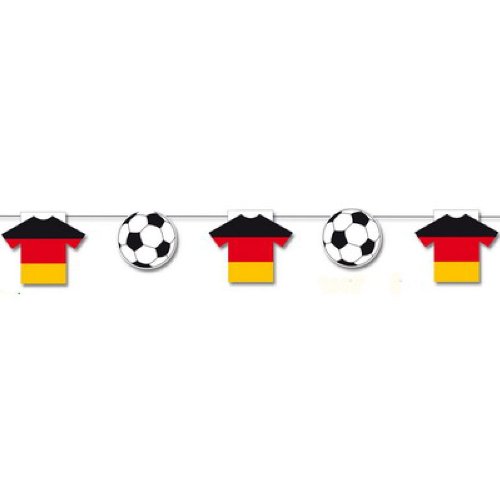 Everflag Trikotgirlande Deutschland mit Ball, 3m lang von Everflag
