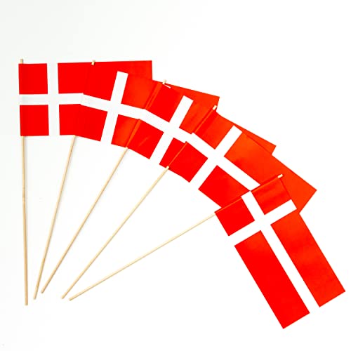 Papierfähnchen: Dänemark 1000er Packung von Everflag