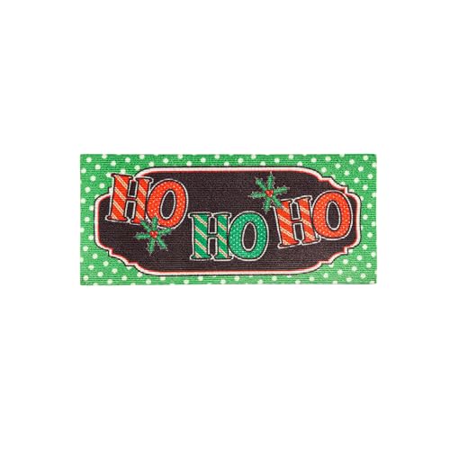 Evergreen Flag Ho Ho Ho Sassafras Switch Mat | Austauschbare Fußmatte für drinnen und draußen | 55,9 x 25,4 cm | rutschfeste Unterseite | flaches Profil | Heimdekoration von Evergreen Flag
