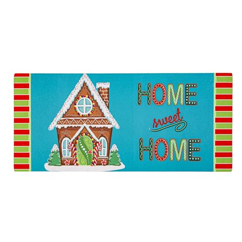 Evergreen Flag Lebkuchen-Sassafras-Schaltermatten-Einsätze, austauschbare Haustürmatte für den Außenbereich, Innenbereich, 55,9 x 25,4 cm, Sassafras-Fußmatte für Weihnachten Evergreen Flag Lebkuchen-Sassafras-Schaltermatten-Einsätze, austauschbare Haustürmatte für den Außenbereich, Innenbereich, 55,9 x 25,4 cm, Sassafras-Fußmatte für Weihnachten von Evergreen Flag