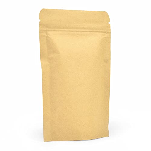 Evergreen Goods 100x Wiederverschließbare braune Kraftbeutel in Lebensmittelqualität 90mmx140mmx30mm | Paper Stand-Up Pouch Packing Bag for Coffee Bean Tea Leaf and Snacks Evergreen Goods 100x Wiederverschließbare braune Kraftbeutel in Lebensmittelqualität 90mmx140mmx30mm | Paper Stand-Up Pouch Packing Bag for Coffee Bean Tea Leaf and Snacks von EVG