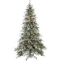 Evergreen Weihnachtsbaum Fichte Frost grün PVC H/D: ca. 210x134 cm von Evergreen