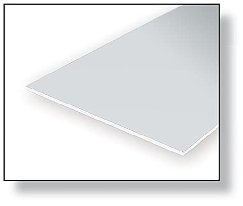 evergreen 9080 - Polystyrolplatte, Spiel, 150 x 300 x 2.00 mm, 1 Stück, weiß von Evergreen
