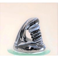 Schwarz Und Weiß Glas Schreibtisch Stiftehalter & Briefbeschwerer von EvergreenMountain