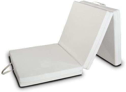 EVERGREENWEB Futon Klappbar 97 x 200 cm, Platzsparende Faltbare Matratze aus Waterfoam mit abnehmbarem Bezug aus Hypoallergenem und Atmungsaktivem Stoff, 9 cm Hoch | FUTON Easy von EVERGREENWEB MATERASSI & BEDS