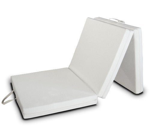 EVERGREENWEB Futon Klappbar 80 x 200 cm, Platzsparende Faltbare Matratze aus Waterfoam mit abnehmbarem Bezug aus Hypoallergenem und Atmungsaktivem Stoff, 9 cm Hoch | FUTON Easy von EVERGREENWEB MATERASSI & BEDS