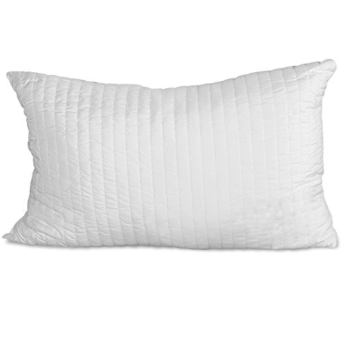 EVERREENWEB – Kissen aus Memory Foam, Wangenpolster Schleife Effekt Gänsedaunen, Kissen aus visco weich, gute für Nackenschmerzen, atmungsaktiv, antiallergisch hoch 12 cm 40 x 80, 100% Made In Italy von EVERGREENWEB MATERASSI & BEDS