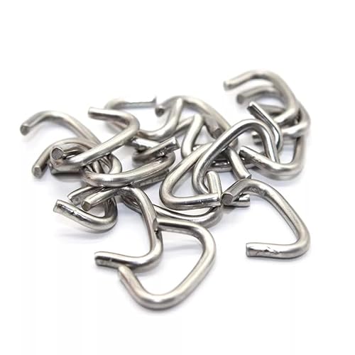 EVERLASTO 100 Stück – mittelgroße Edelstahl-Ringe für 6 mm bis 7 mm Bungee/Gummiseil von Everlasto