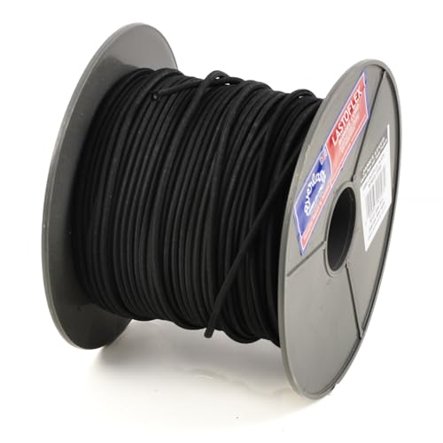 EVERLASTO Lastoflex Gummiseil, elastisch, 4 mm x 10 m, Schwarz EVERLASTO Lastoflex Gummiseil, elastisch, 4 mm x 10 m, Schwarz von Everlasto