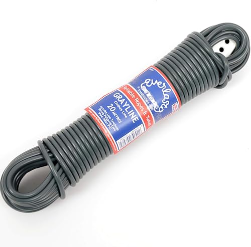 EVERLASTO Grayline PVC-Wäscheleine, 4,8 mm x 15 m von Everlasto