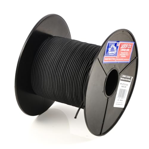 EVERLASTO 3 mm Lagoflex Bungee-Schnur, schwarz, Gummi Polyester von Everlasto