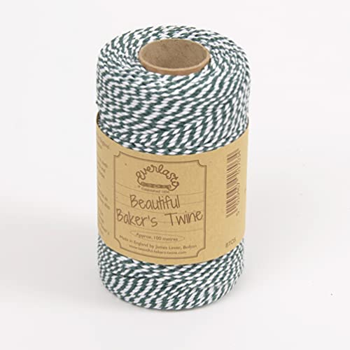 EVERLASTO Baker Twine Original-Spulen, 100 m, moosgrün, 2mm von Everlasto