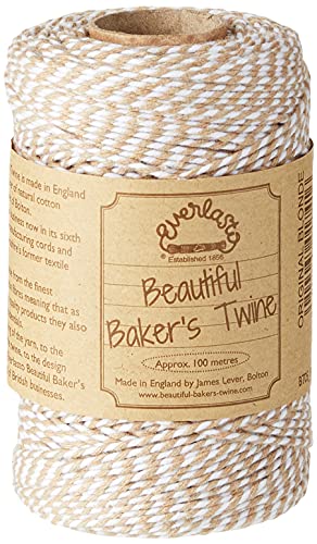 EVERLASTO Bakers Twine Original 100 m Spulen, Baumwolle, beige (Blonde), 2mm von Everlasto