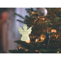 Erinnerungs-Weihnachtskugel | Personalisiertes Engelsornament Sympathiegeschenk in Liebevoller Erinnerung Erinnerungs-Andenken Erinnern Sie Sich An Erinnerungs-Weihnachtskugel | Personalisiertes Engelsornament Sympathiegeschenk in Liebevoller Erinnerung Erinnerungs-Andenken Erinnern Sie Sich An von EvermoreGiftsAU