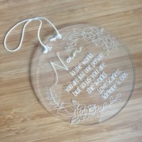 Personalisiertes Nan Geschenk | Muttertagsschild Day Zeichen Oma Schild Zum Aufhängen Acrylschild Graviertes Personalisiertes Personalisiertes Nan Geschenk | Muttertagsschild Day Zeichen Oma Schild Zum Aufhängen Acrylschild Graviertes Personalisiertes von EvermoreGiftsAU