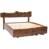 Live Edge Bett California King, Räuchereiche von Everniture