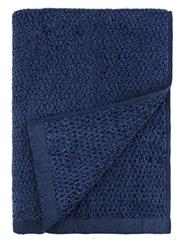 Everplush 710-01-05 Badetuch Diamond Jacquard Modern 35" x 66" Navy von Everplush