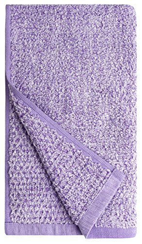 Everplush Diamond Jacquard Handtuchset, Baumwolle, Lavendel, 4 x Hand Towels (16 x 30 in), 4 von Everplush