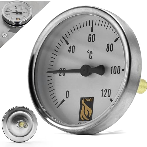 Eversmoke Räucher-Thermometer, Räucherthermometer mit präzisem Messbereich von 0-120°C für Räucherofen, Grill von Eversmoke