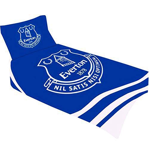 Everton Bettwäsche-Set für Einzelbett, wendbar, Pulsfächer, Blau von Everton F.C.