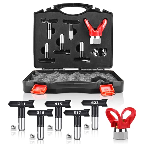 Reversible Sprühdüsenaufsätze, 6 Stück, luftlose Sprühdüsenaufsätze, luftloser Sprühspitzen-Organizer, luftloser Sprühspitzen-Organizer. 1 Nozzle Holder(211 315 415 517 623) von Every family
