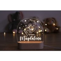 Personalisiertes Nachtlicht Aus Acryl | Taufgeschenk, Babygeschenk Geburt Nachtlampe #11 von EverybodysLaser
