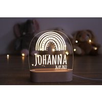 Personalisiertes Nachtlicht Aus Acryl | Taufgeschenk, Babygeschenk Geburt Nachtlampe #13 von EverybodysLaser