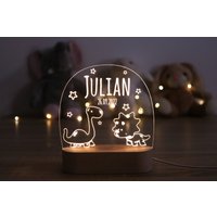 Personalisiertes Nachtlicht Aus Acryl | Taufgeschenk, Babygeschenk Geburt Nachtlampe #3 von EverybodysLaser