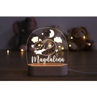 Personalisiertes Nachtlicht Aus Acryl | Taufgeschenk, Babygeschenk Geburt Nachtlampe #7 von EverybodysLaser