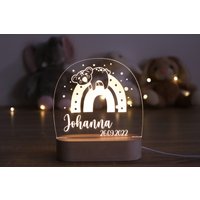 Personalisiertes Nachtlicht Aus Acryl | Taufgeschenk, Babygeschenk Geburt Nachtlampe #9 von EverybodysLaser